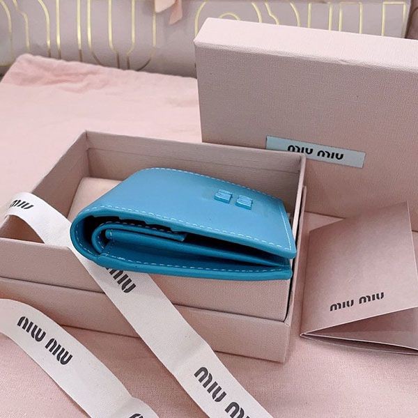 Attention ★ Miu Miu Replica Softy Padded Leather * Bi-fold Wallet myy51331