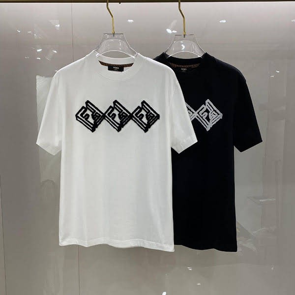 Fendi FF print T-shirt replica fel59652 Fendi FF print T-shirt replica fel59652