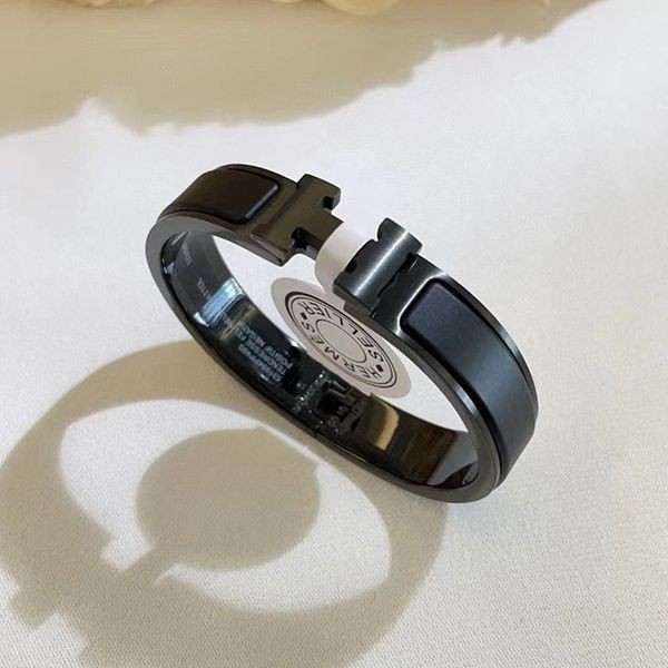 Extremely rare! ★Hermes★Clic Cadenas Bracelet Black Replica era04768