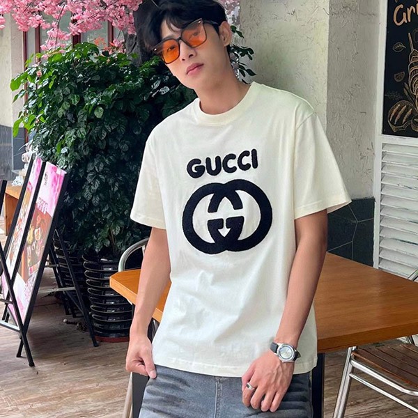 Gucci Replica Interlocking G Cotton Oversized T-Shirt guz46290 Gucci Replica Interlocking G Cotton Oversized T-Shirt guz46290