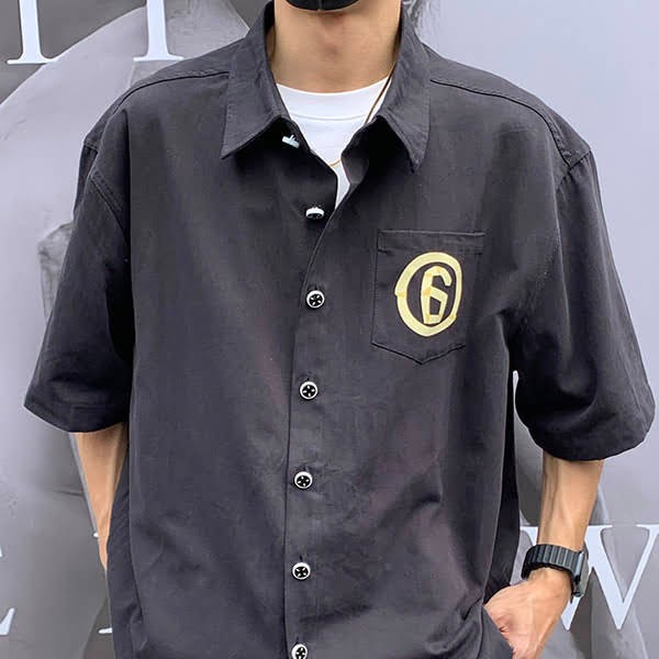 MM6 logo short sleeve shirt copy Mao50441