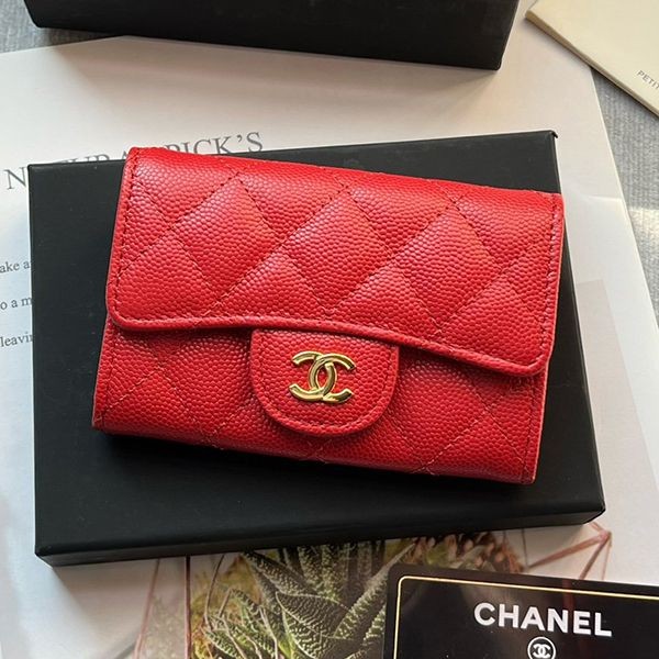 Sold out Chanel replica caviar skin card case wallet shy26058