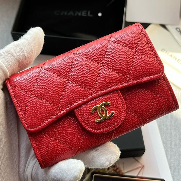 Sold out Chanel replica caviar skin card case wallet shy26058