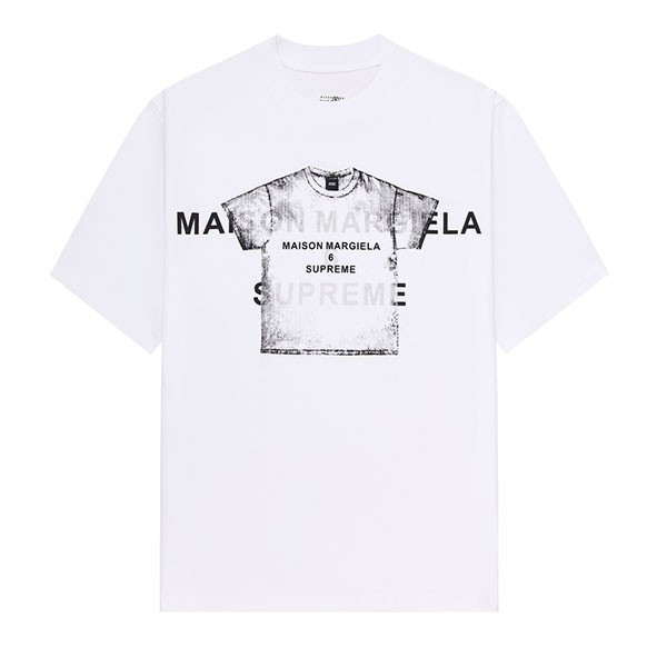 Popular recommendation Supreme x MM6 Maison Margiela collaboration box logo t-shirt parody sht36952