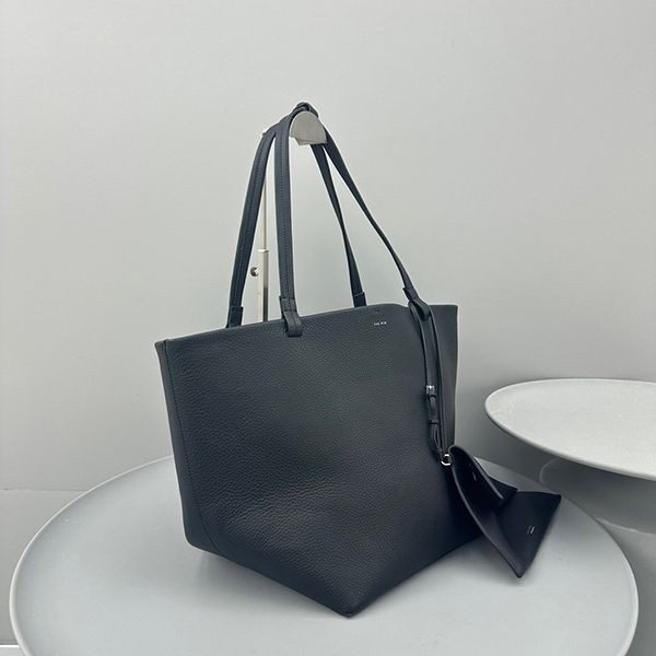 High quality?Zarow PARK 3 fake logo grain leather tote bag zaa08219
