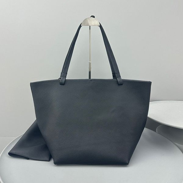 High quality?Zarow PARK 3 fake logo grain leather tote bag zaa08219