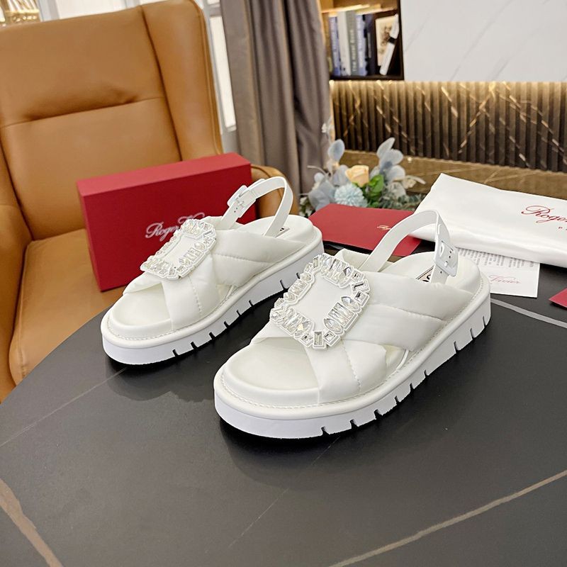 Classic Roger Vivier replica Slidey Viv Strass Buckle ros22398 Classic Roger Vivier replica Slidey Viv Strass Buckle ros22398