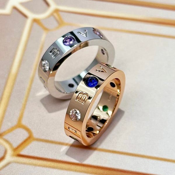 Best Price Challenge Bulgari (Bulgari Bulgari) Ring PG Diamond Ring Parody 2 Colors Bub20315