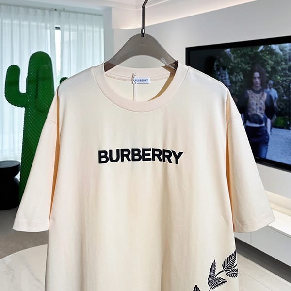 Burberry logo print T-shirt replica in two colors, sure to sell out Baz49099