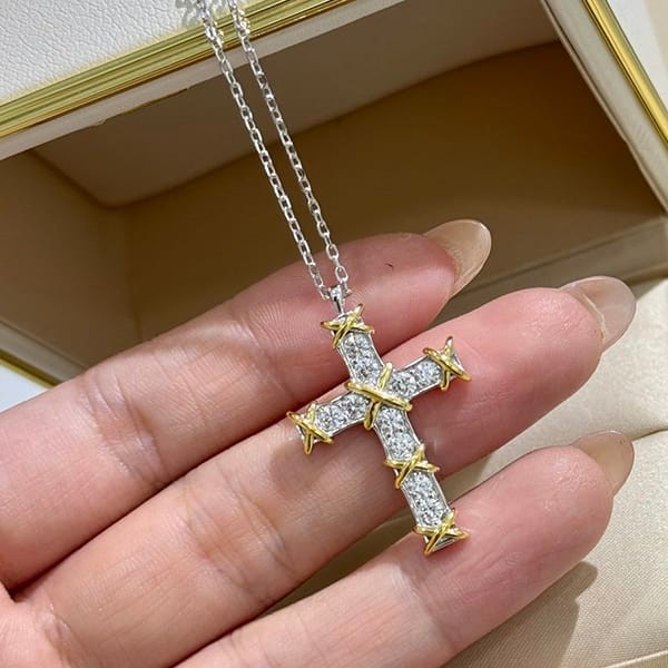 The hottest topic! Tiffany & Co. replica gold cross pendant Tid56005 The hottest topic! Tiffany & Co. replica gold cross pendant Tid56005