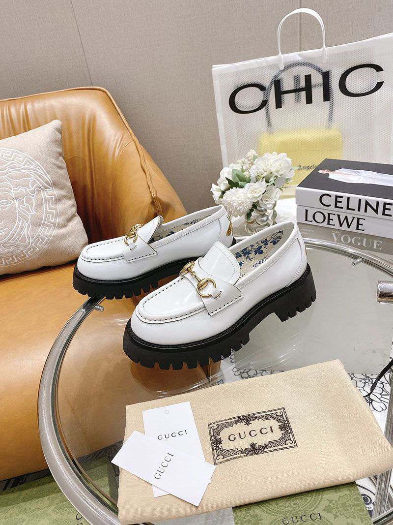 ★Japan!! Very popular Gucci lug sole horsebit loafers gut59064