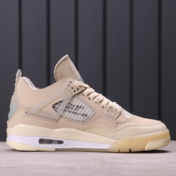 Off-White x Nike Replica Air Jordan 4 Sail/Muslin CV9388100