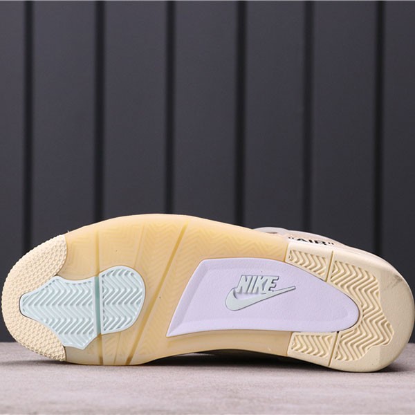 Off-White x Nike Replica Air Jordan 4 Sail/Muslin CV9388100