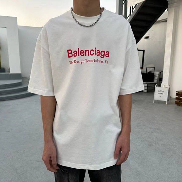 Balenciaga logo short sleeve T-shirt fake ban43629