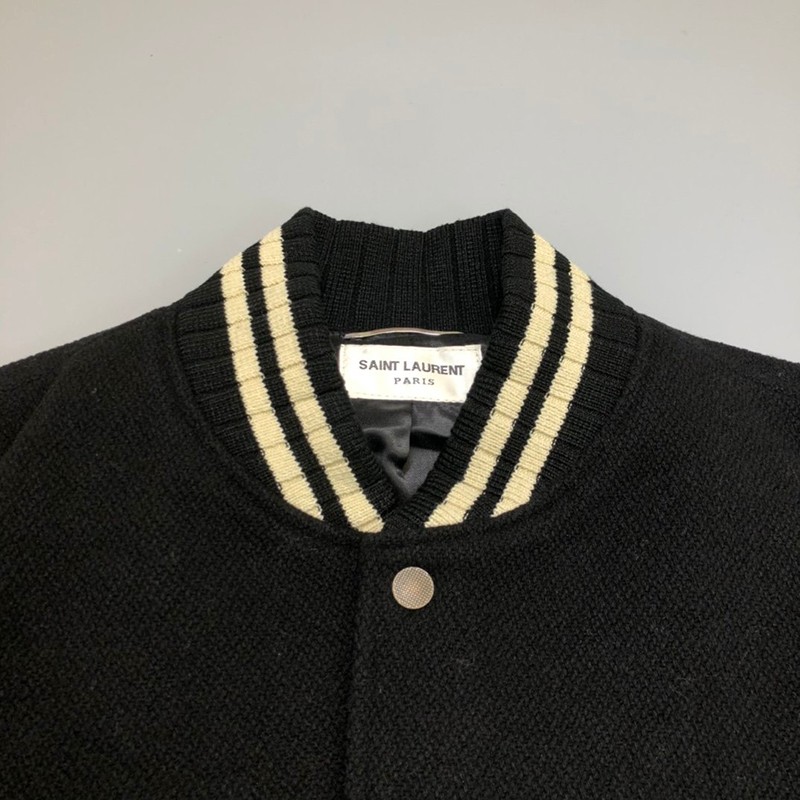 Very popular worldwide? Saint Laurent replica denim style button jacket in smooth leather Sav91061