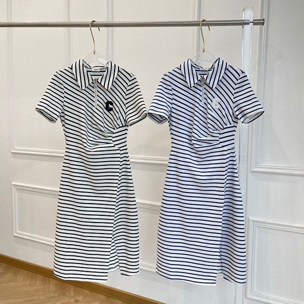 Extremely rare! Celine striped slit band dress replica in 2 colors Cey65944 Extremely rare! Celine striped slit band dress replica in 2 colors Cey65944