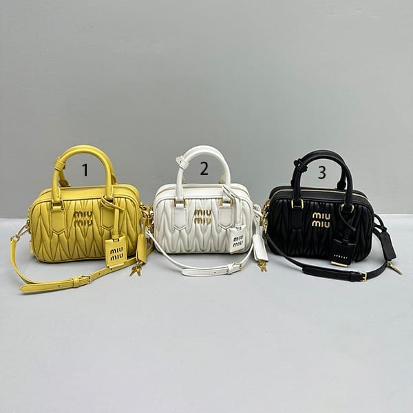 Extremely rare! Miu Miu replica Matelasse top handle small bag in 3 colors 5BB123N88F000 Extremely rare! Miu Miu replica Matelasse top handle small bag in 3 colors 5BB123N88F000