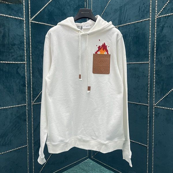 Lowest price challenge Loewe Howl's Moving Castle fake collaboration Calcifer hoodie loe44665 Lowest price challenge Loewe Howl's Moving Castle fake collaboration Calcifer hoodie loe44665