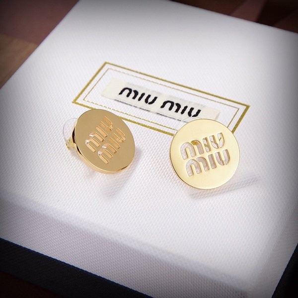 Extremely popular all over the world! Miu Miu logo earrings replica myy05099