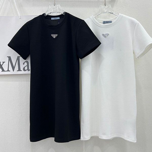 Classic Prada Cotton Replica Mini Dress puo14447 Classic Prada Cotton Replica Mini Dress puo14447