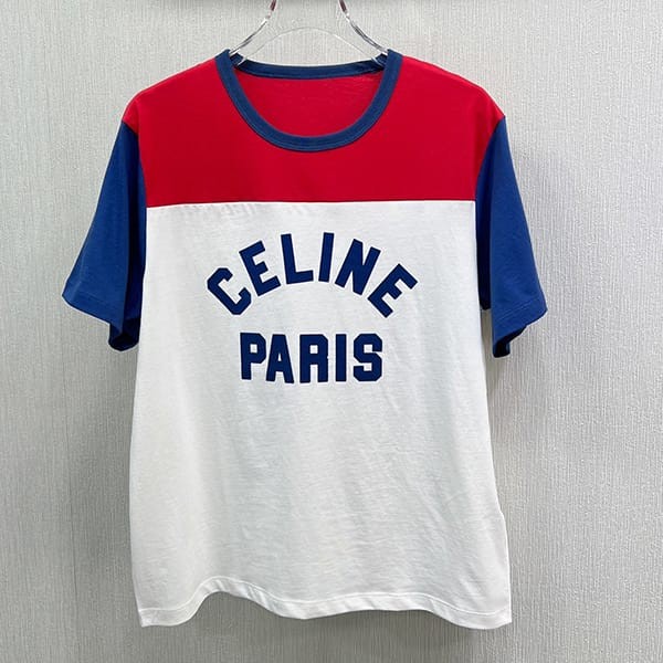 New design Celine cotton jersey loose short sleeve T-shirt fake Cet24695 New design Celine cotton jersey loose short sleeve T-shirt fake Cet24695