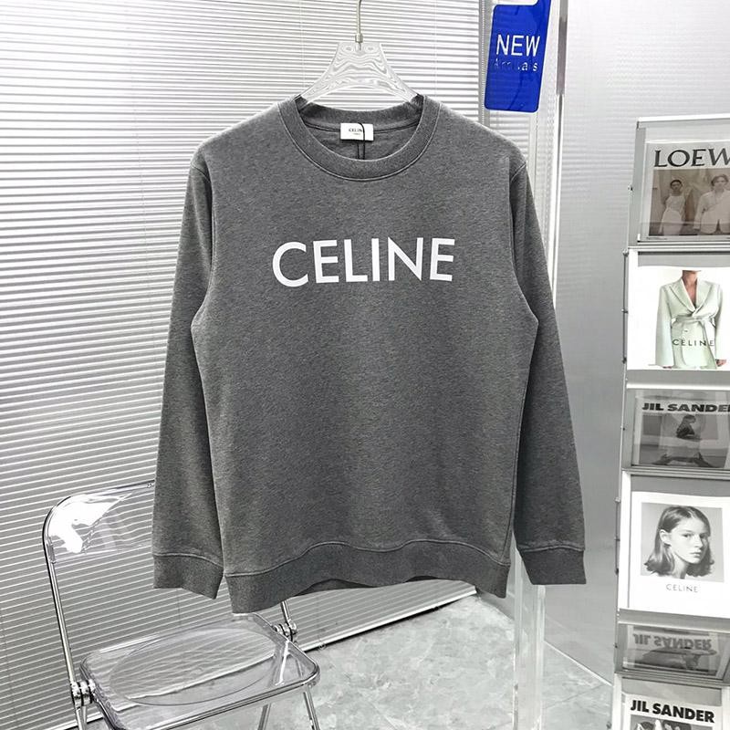 21AW New Celine Replica Loose Sweatshirt Grey Cex64681 21AW New Celine Replica Loose Sweatshirt Grey Cex64681