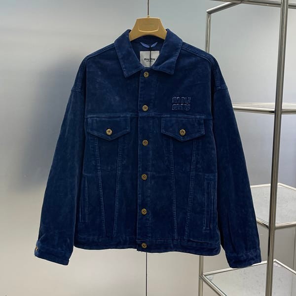 Cute Miu Miu Fake Washed Velvet Blouson Jacket myf00198 Cute Miu Miu Fake Washed Velvet Blouson Jacket myf00198