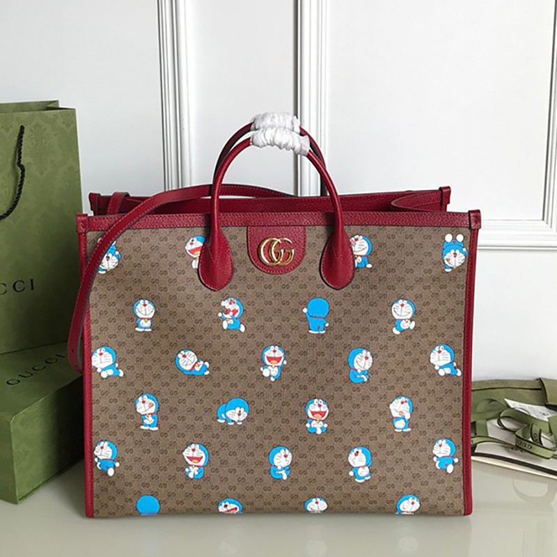 Limited edition! Collaboration ★ Gucci x Doraemon tote bag copy 653952 2TJAG 8580