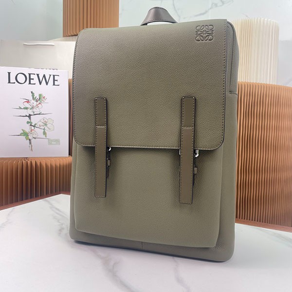Free shipping ◆ Loewe Military Backpack Replica Calfskin B553J18X
