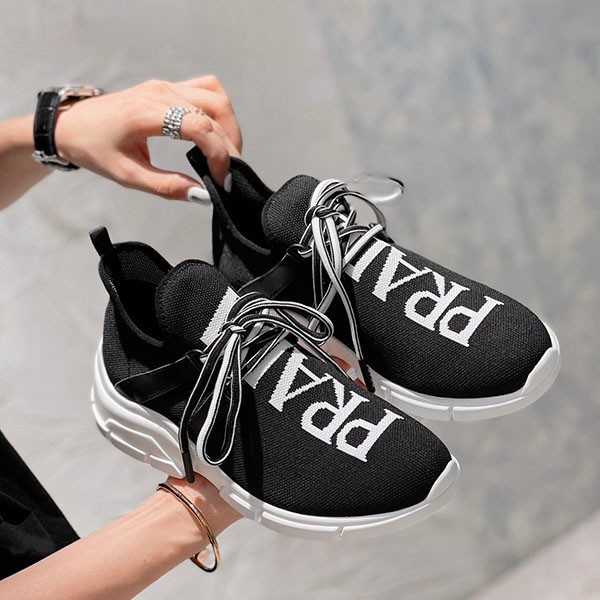 New Spring Collection Prada Knit Fabric Sneakers Replica pup38795 New Spring Collection Prada Knit Fabric Sneakers Replica pup38795