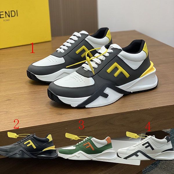 Eye-catching color Fendi sneakers replica low cut lace-up fef10230