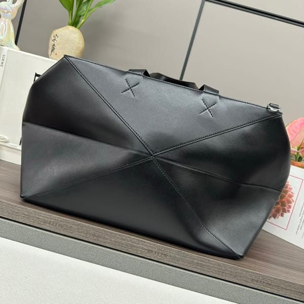 Convenient Loewe fake calfskin puzzle fold duffle bag loj88367