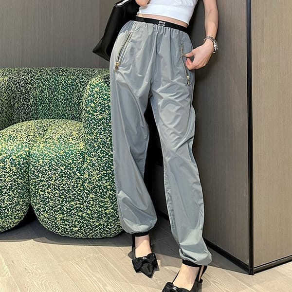 Best price challenge Miu Miu fake logo Batavia pants > T-shirt cut and sew myq31674