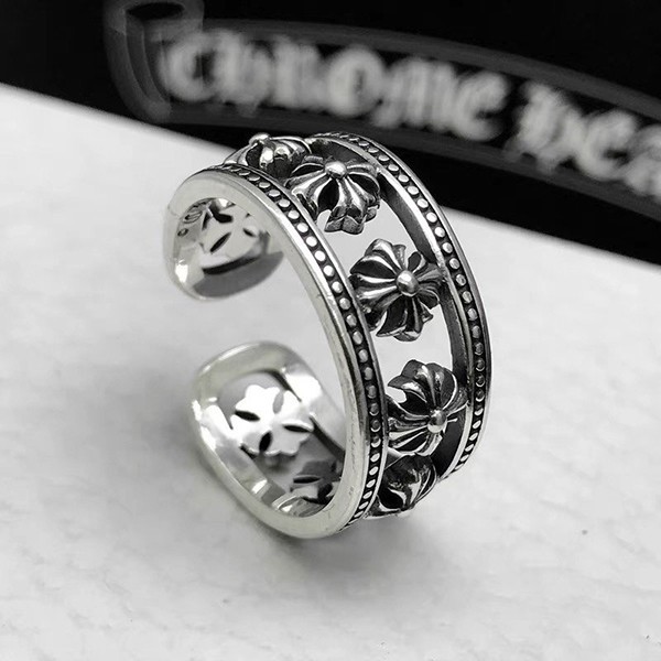 High quality???Chrome Hearts Floral Cross Ring Replica Kut60997 High quality???Chrome Hearts Floral Cross Ring Replica Kut60997