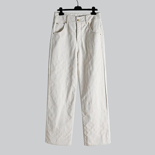 Louis Vuitton denim pants replica white 1ABI81 available now