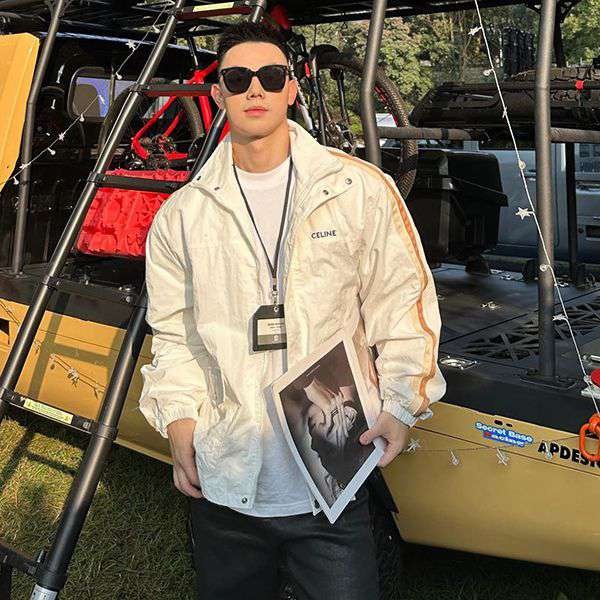 Limited edition Celine side ribbon woven zipper coat replica Cee93426