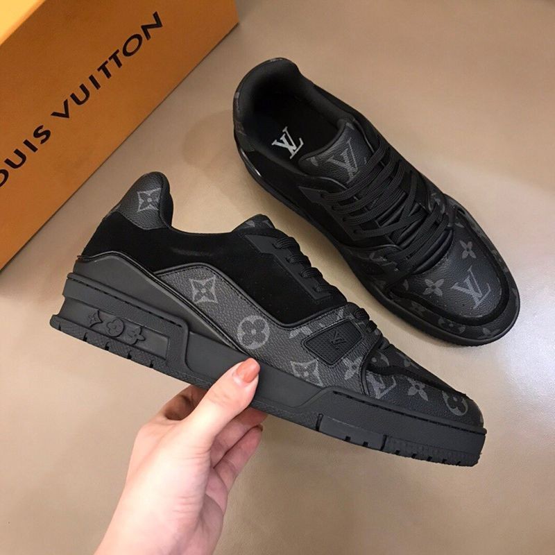 ClassicLouis Vuitton LV Trainer Line Sneakers Replica Black 1A8PU7 ClassicLouis Vuitton LV Trainer Line Sneakers Replica Black 1A8PU7