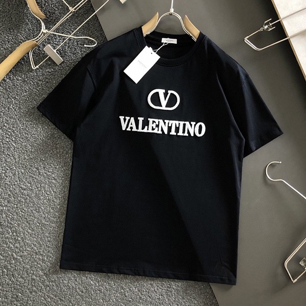 Very popular!! New color Valentino VLTN logo cotton patchwork T-shirt fake Vub00467 Very popular!! New color Valentino VLTN logo cotton patchwork T-shirt fake Vub00467