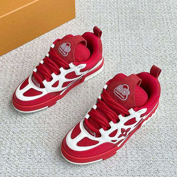 Hard to find!Louis Vuitton Men's LV Skate Line Sneakers Replica vus36574