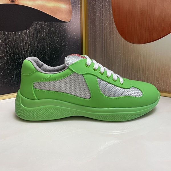 Prada sneakers replica patent leather x technical fabric pug17755