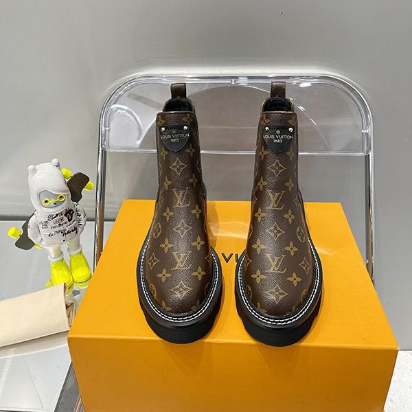 Louis Vuitton Monogram Short Boots Replica vup60515 Louis Vuitton Monogram Short Boots Replica vup60515
