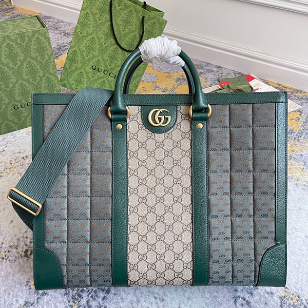 Love at first sight? Gucci Mini GG Canvas Large Tote Bag Replica 724665FAB9Y3049