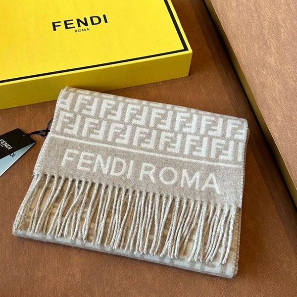 [Very versatile] Fendi wool and cashmere scarf replica muffler fes89793