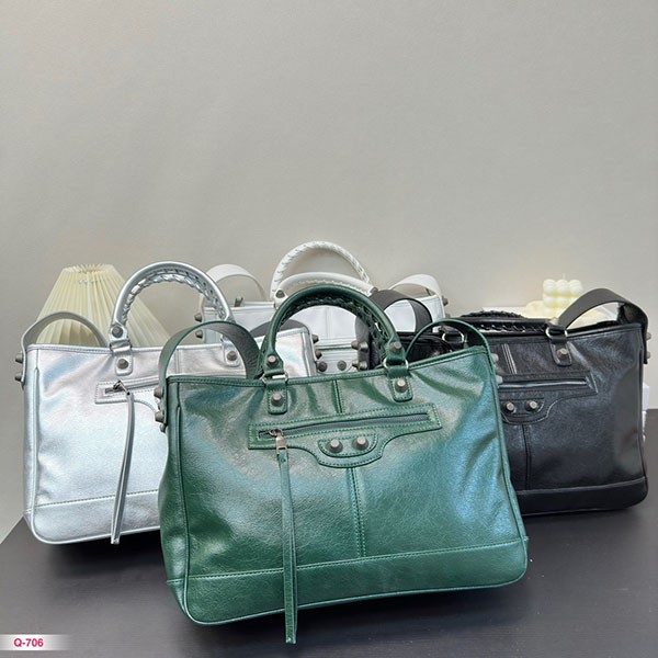 Attention ★ Balenciaga biker bag replica tote bag 2WAY with shoulder strap black lamb leather bah98004