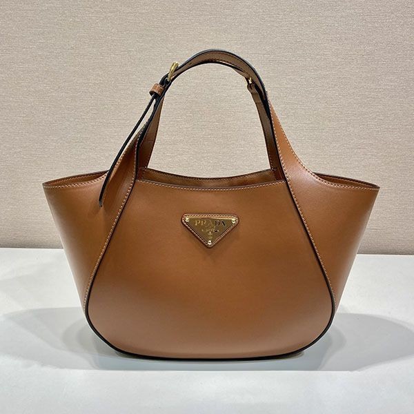 Cute Prada Medium Leather Tote Bag Replica pum37388