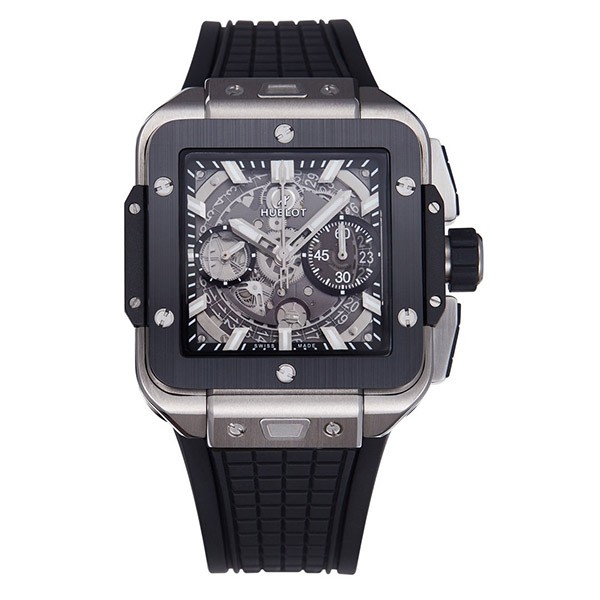 Hublot Replica Square Bang Unico Titanium Ceramic Ref. 821.NM.0170.RX