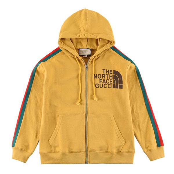 Gucci x The North Face collaboration logo zip-up hoodie copy 651723 XJDIP