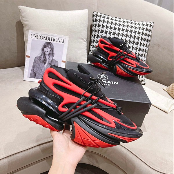 Sold out Balmain Men's Unicorn Sneakers Replica Logo Lace Baj40407