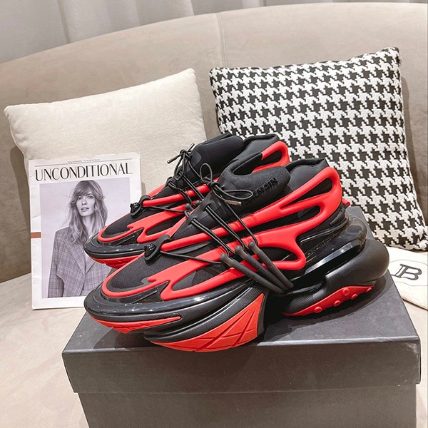 Sold out Balmain Men's Unicorn Sneakers Replica Logo Lace Baj40407