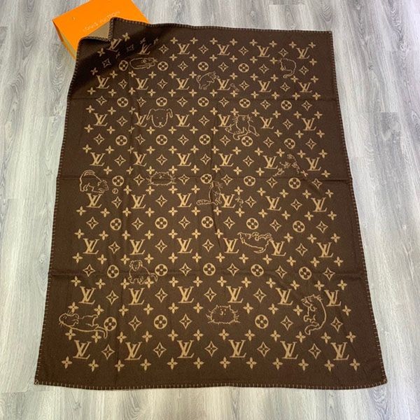 Cute Louis Vuitton Blanket Replica Wool & Cashmere vuh56107 Cute Louis Vuitton Blanket Replica Wool & Cashmere vuh56107